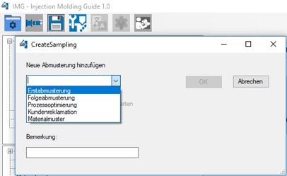 Neue Abmusterung hinzufügen